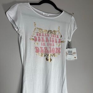 Vintage Y2K Dereon Women’s Short Sleeve T Tee Shirt